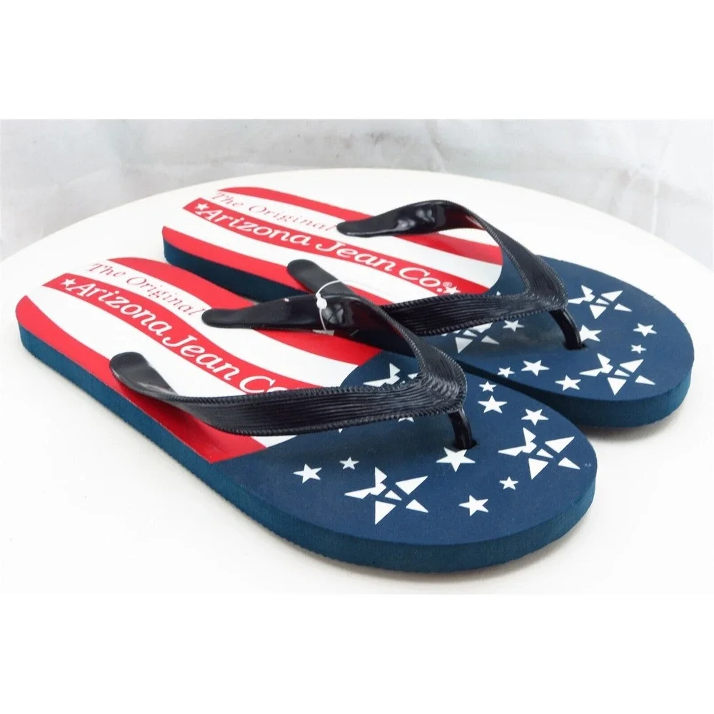 Arizona Jeans Sz 6-7‎ M Multicolor Flip Flop Synthetic Women Sandals